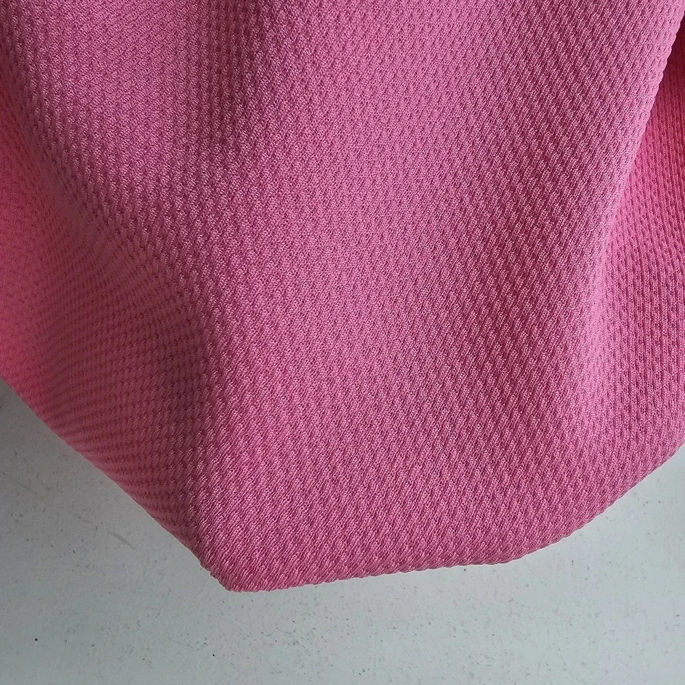 1980s Vintage Bubble Gum Pink Polyester Fabric 1.5 Yards × 61